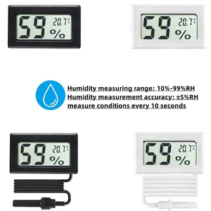 Mini Digital LCD Interior Conveniente Sensor de temperatura Medidor de humedad Termómetro Higrómetro Medidor - Product Image 5