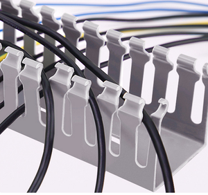 Solid PVC Cable Protector and <strong>Trunking</strong> Slotted <strong>round</strong> Cable Duct Easy Installation for Wiring Needs - Product Image 1