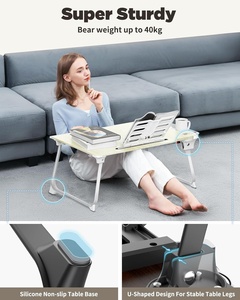 Gran escritorio para el hogar, mesa multifunción para comer en la cama, mesa de estudio con cajón, escritorio para juegos de ordenador