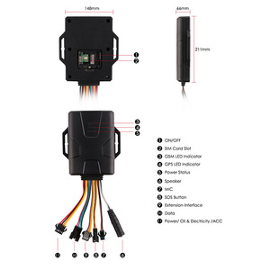 Concox Jimi Multi función coche gps rastreador GT800 - Product Image 3