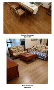 Nhà máy 6 mét kết cấu gỗ không thấm nước PVC bấm vào khóa SPC sàn sang trọng ván sàn vinyl cho trong nhà - Product Image 5