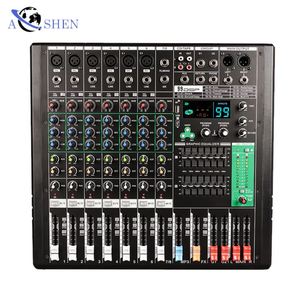 Interfaz de audio del mezclador de 8 canales con funciones USB de registro BT MP3 para Party DJ 3 Band EQ, 99 DSP Mini consola de mezcla de sonido - Product Image 1
