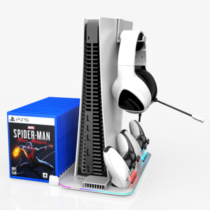 Ps5 טעינה רב תכליתית ps5 עמדת טעינה עם parter מהיר כפול ps5 מהיר כפול מטען עבור פלייסטיישן 5