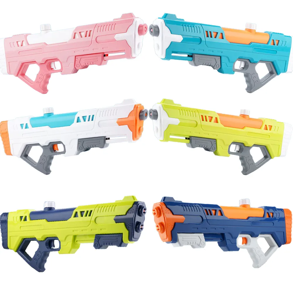 Prodotto di vendita caldo estate all'aperto di grandi dimensioni movimento manuale di plastica pistola ad acqua per feste giocattolo per bambini armas de juguete