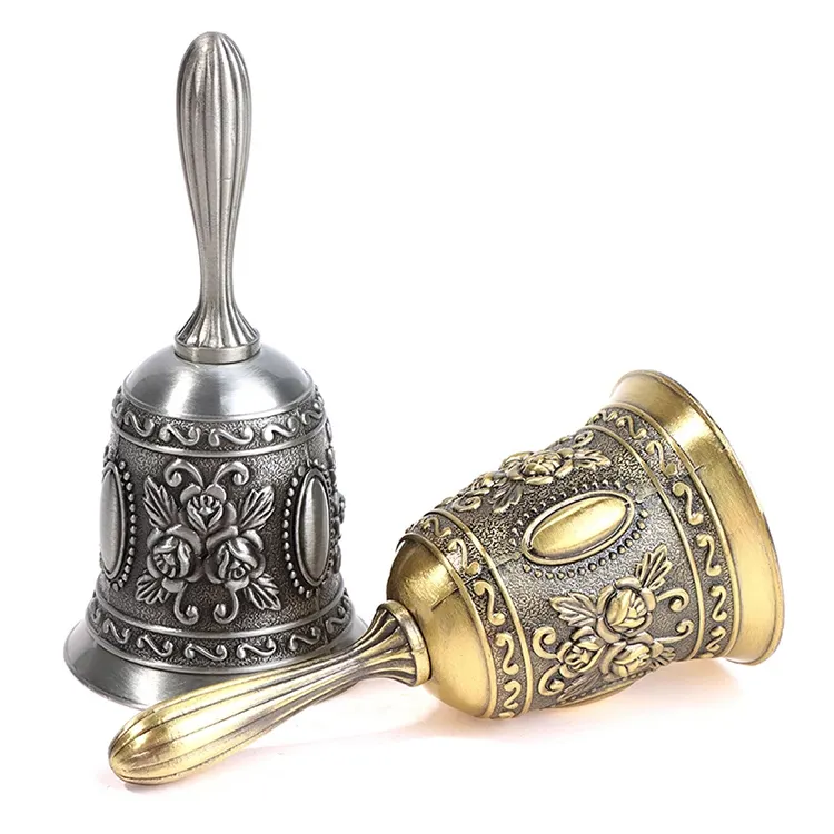 Tùy Chỉnh Handmade Quà Lưu Niệm Quà Tặng Thủ Công Kim Loại Chuông Lưu Niệm Brass Dinner Hand Chuông Kẽm Hợp Kim Lucky Dinner Cầu Nguyện Dinner Chuông