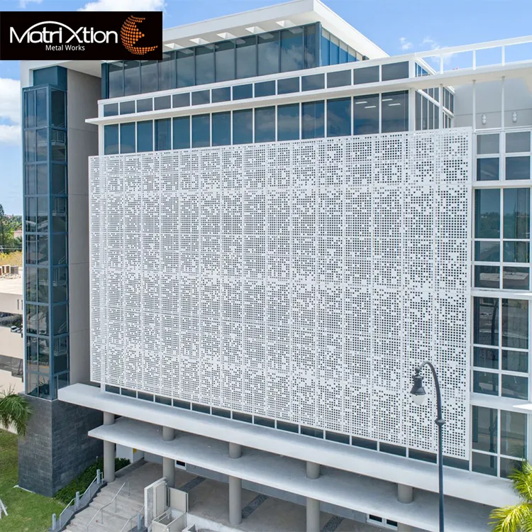 Belüftete Fassade dekorative Aluminium platten Außen Metall verkleidung Gebäude fassade