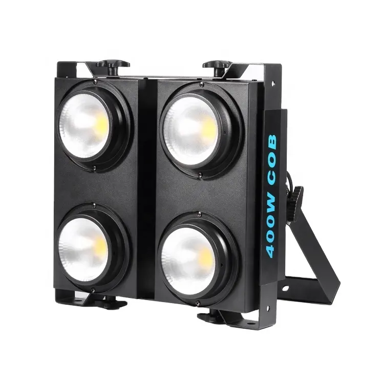 Alta calidad 4x100W COB PRO LED Audience Light 3200K-5600K Luz de escenario Led blanca cálida