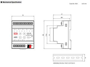 Düşük fiyat Meanwell 21v 31v çift güç kaynağı KNX evrensel aktüatör fonksiyonu KAA-8R serisi - Product Image 2