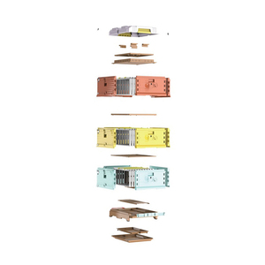 Mới đúc nhựa Bee Hive hộp nhựa NUC correx Hive nhựa tổ ong cho Ong dưới Hội Đồng Quản Trị - Product Image 2