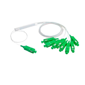 PLC Optical Fiber <strong>Splitter</strong> 1x8 Mini Steel Tube Fibre Optic <strong>Splitter</strong> with SC/APC Connectors - Product Image 1