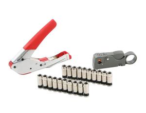 Crimping <strong>Tool</strong> Set /Compression <strong>Tool</strong> <strong>Kit</strong> and Cable Stripper for RG59 RG6 - Product Image 6