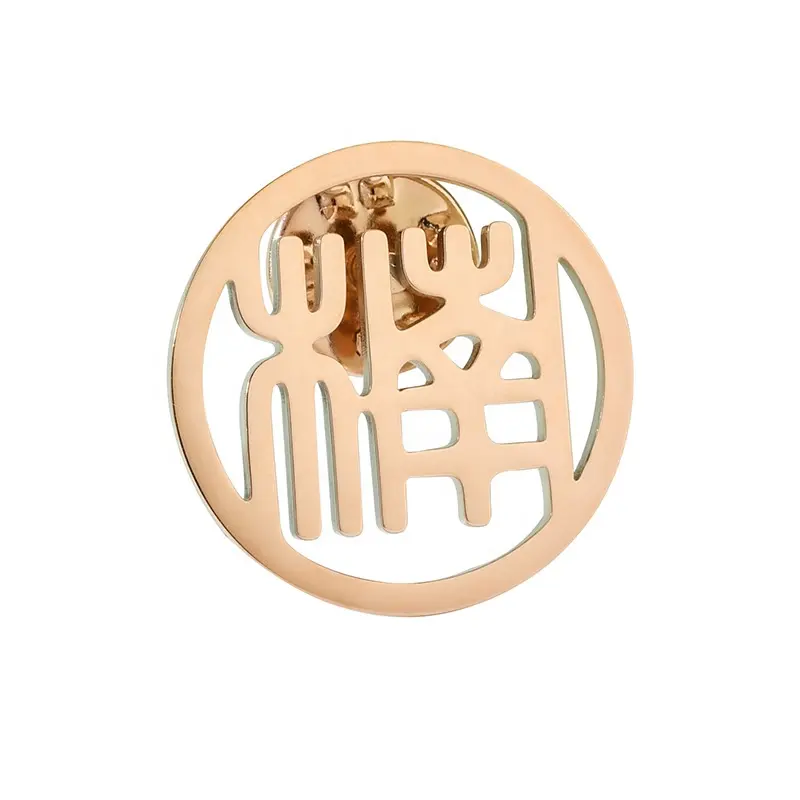 Broche personnalisable en acier inoxydable pour femmes, broche avec Logo, nom sur mesure