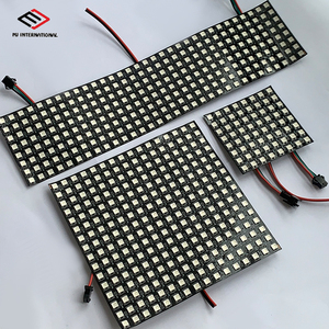 8x8 16x16 8x32 Гибкая Rgb Светодиодная панель тонкая полноцветная цифровая Ws2812b Sk6812 индивидуально Адресуемая светодиодная матричная панель дисплея