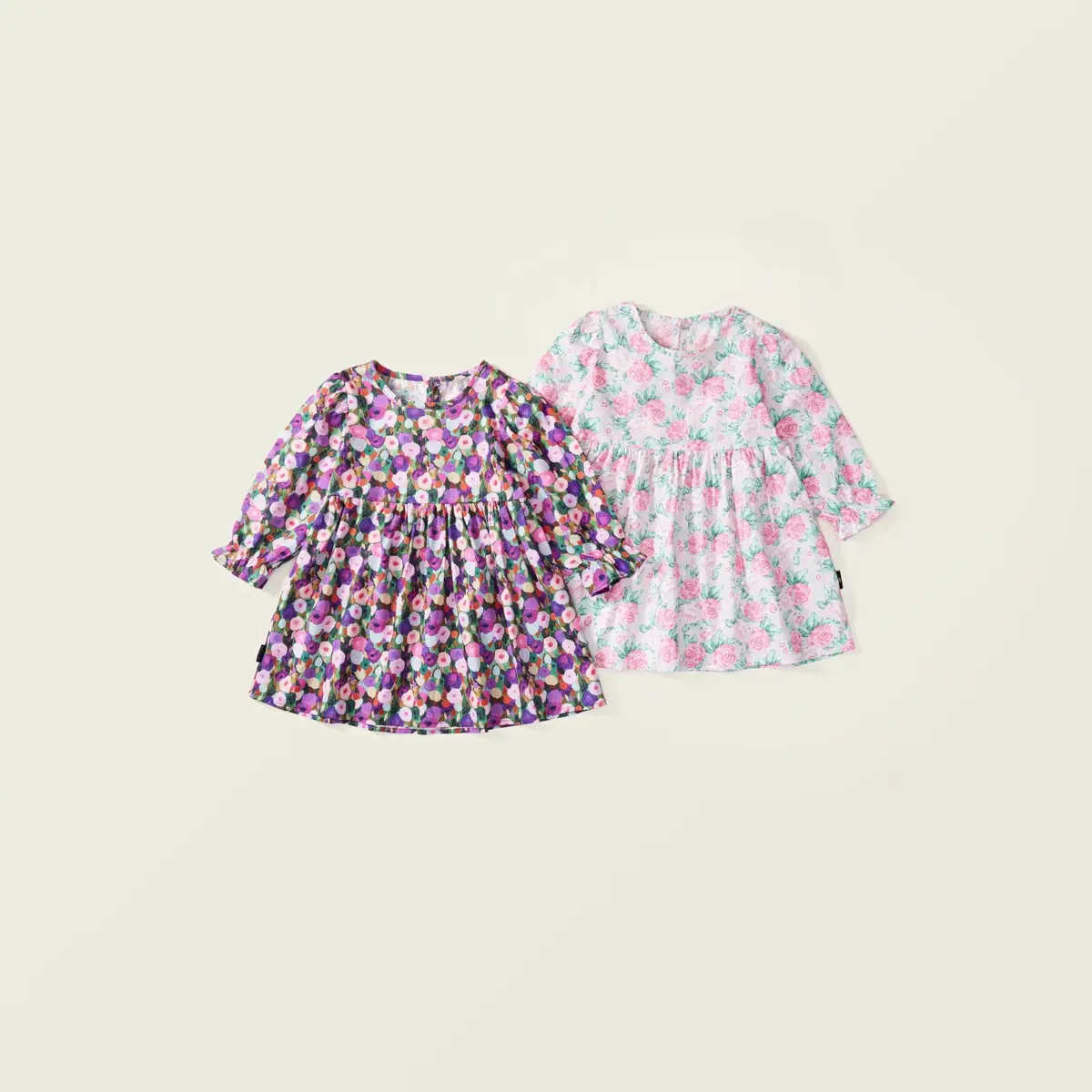스팟 도매 소녀 가을 드레스 캐주얼 인쇄 귀여운 면화 드레스 아동 의류 소녀 공주 옷