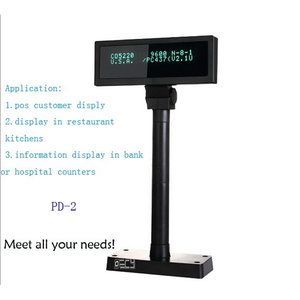 VFD 2 линии, дисплей для клиента, USB/RS232, двойной, как 20*2, несколько языков, дисплей для Pos-машины - Product Image 4
