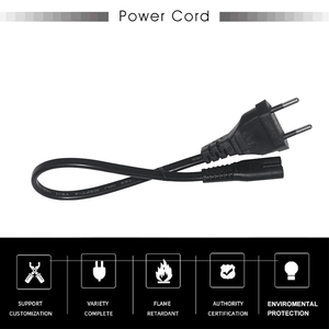 Yüksek kaliteli 2.5A 250V ab 2 Pin fiş IEC C7 güç kablosu uzatma kablosu PC dizüstü PS3 PS4 PS5 XBOX için kullanılır - Product Image 5