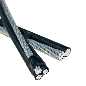 Havai demet kablo Triplex havai <span class=keywords><strong>ABC</strong></span> alüminyum <span class=keywords><strong>ABC</strong></span> kablo 2 çekirdek 16mm2 25mm2 XLPE yalıtım