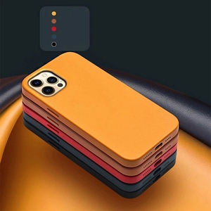 เคสหนังแท้ระบบแม่เหล็กสำหรับ iPhone 12 Pro Max, เคสชาร์จไร้สายสำหรับ iPhone 12 Mini - Product Image 2
