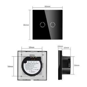 Tawoia 1/2/3/4钢600w 220v Zigbee homekit智能电源灯开关苹果家居套件智能家居数字触摸开关