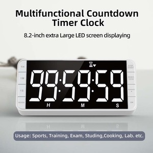 New Style Einfach zu lesende LED-Anzeige Batterie betriebener Großbild-Countdown-Timer für Meetings und Präsentationen - Product Image 2
