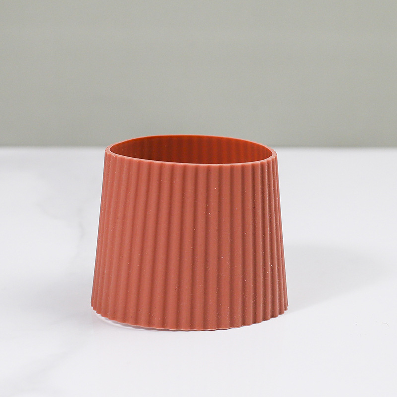 Silicone cup sleeve-coral color-coral silicone cup sleeve