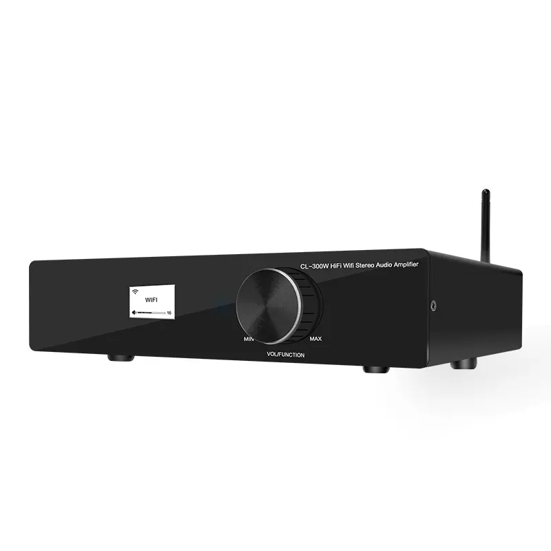 Cloudyx Amplifier Stereo CL-300W, Pengeras Suara Teater Stereo Banyak Kamar BT HiFi WiFi