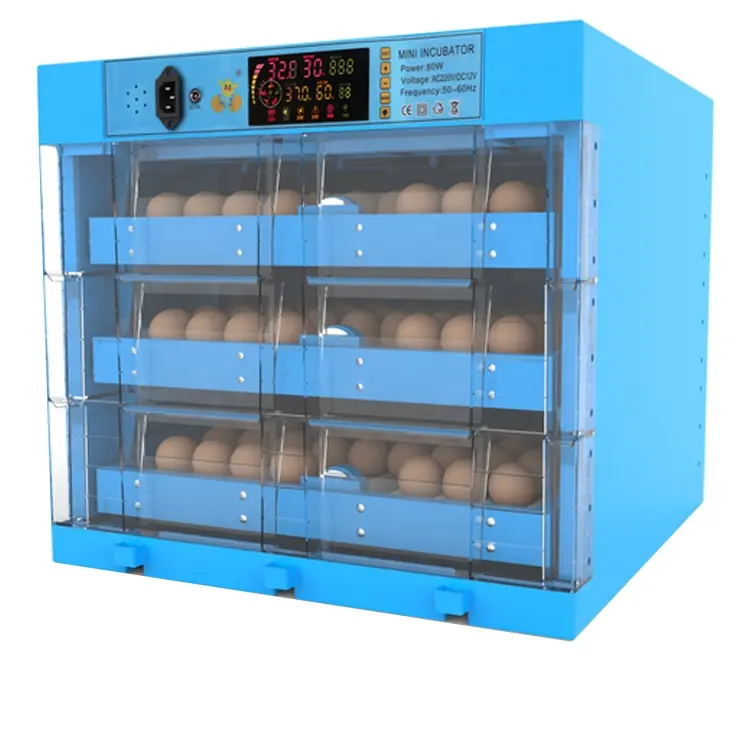 インドの養鶏場用の全自動ミニ卵インキュベーター、64個の卵インキュベーター