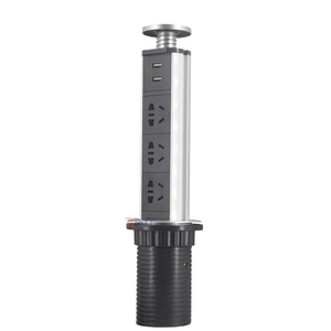 Enchufe USB incorporado, suministro eléctrico de cocina, enchufe de mesa de alimentación emergente motorizado con 3 salidas y compatibilidad con múltiples enchufes - Product Image 1