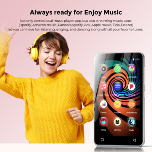 Reproductor MP4 Android para automóvil con batería de 80 horas de duración Radio FM Transmisión de audio inalámbrica Soporte de audiolibro Almacenamiento expandible - Product Image 2