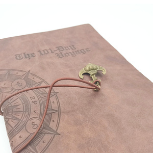 Vintage Pirate Anchors School Stationery PU Leather Spiral <strong>Notebook</strong> Paper Cover Loose Leaf <strong>Note</strong> Book Notepad Gift Diary A5 Size - Product Image 3