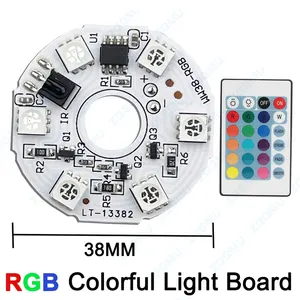 DIY Mini RGB LED-Licht paneel 1 Meter weißes USB-Schalter kabel DC5V Bunter Farbverlauf 3W SMD-Fernbedienung Mini-RGB-Licht paneel - Product Image 5