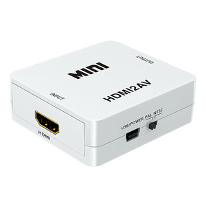 HDMI2AV-Mini HDMI 4K, caja convertidora de entrada a 3 RCA, Audio, vídeo, AV, CVBS, 1080p, Salida para ordenador, DVD a HDTV