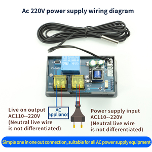 Controlador de temperatura remoto WIFI, interruptor de pantalla digital, controlador de temperatura inteligente completamente automático con sonda SA10 - Product Image 4