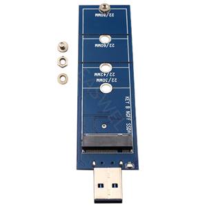 M.2ใหม่เป็น USB อะแดปเตอร์5Gbps M.2คีย์ SSD USB 3.0เป็น2280 M2 NGFF SSD ไดรฟ์อะแดปเตอร์แปลงการ์ดรีดเดอร์ SSD - Product Image 6