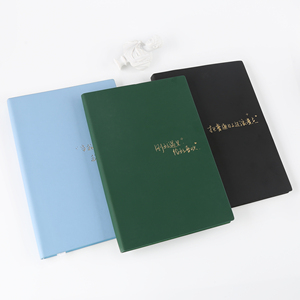 TTX-Cuaderno de negocios de diseño simple, cuaderno con logotipo de bronce, planificador personalizado de cuero suave, impresión de papel - Product Image 3
