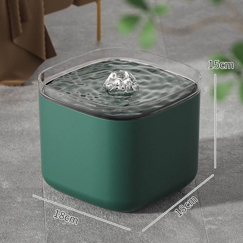 Transparent edge green-fashion model
