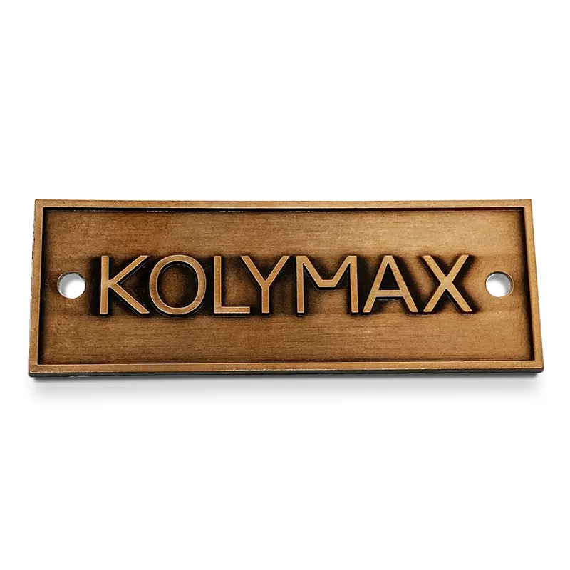 Producto en oferta, pequeño bolso con logotipo, placa de metal, placa de marca de recuerdo