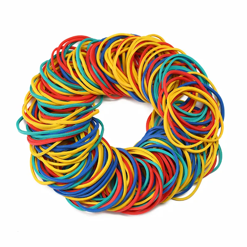 Customised super stretch export rubberbands manufacturers natural colorful elastic rubber band for school office packing