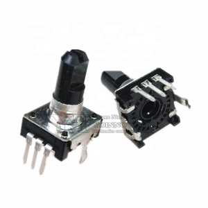 360度ロータリーエンコーダーEC12E12オーディオエンコーダーコーディング3ピンハンドルロング15MM - Product Image 1