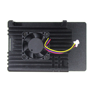 Raspberry Pi 5 lega di alluminio regolabile velocità singolo ventilatore ad alta efficienza dissipatore di calore custodia protettiva componente di dissipazione del calore - Product Image 3