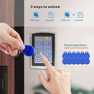 Controllo del lettore di schede di accesso 125khz tastiera Standalone blocco porta RFID sistemi di controllo accessi controllo di accesso impermeabile NFC - Product Image 4