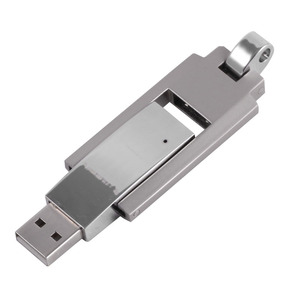 二合一可伸缩翻盖USB 2.0闪存驱动器金属OTG接口Pendrive/礼品风格的手机和电脑笔 - Product Image 2