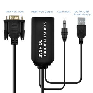 Adaptador VGA a HDMI VGA2HDMI, Cable convertidor de Audio y vídeo con Audio de 3,5mm para proyector HDTV PC - Product Image 2
