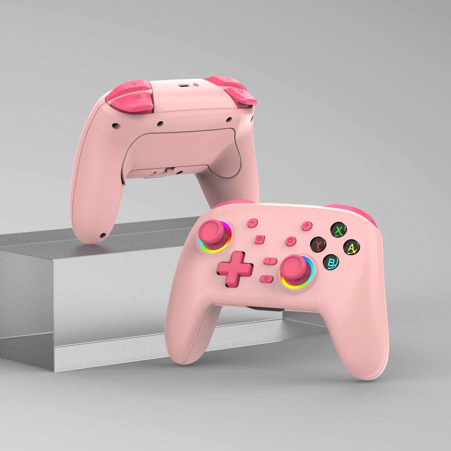 S08 rosa con lámpara