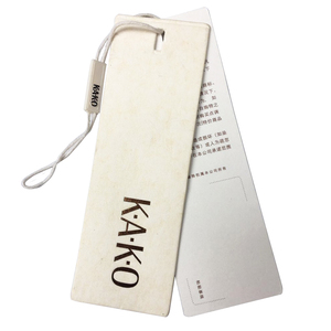 Etiqueta de precio de papel barata personalizada al por mayor etiquetas colgantes de código de barras con cuerda - Product Image 3