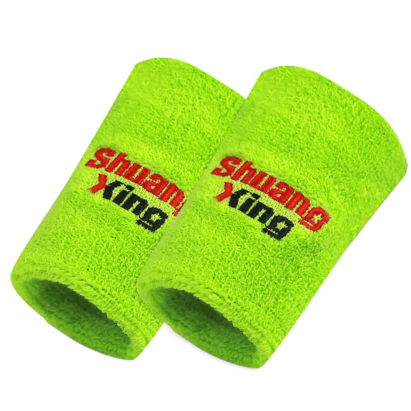 Cinturino da polso in cotone sport basket Tennis braccialetti/assorbire il polso ricamo Sweatband