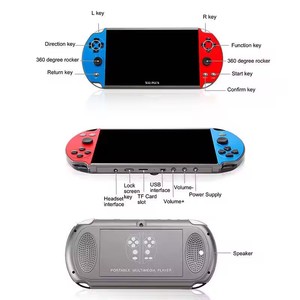 X12Plusビッグスクリーン7.0インチハンドヘルドゲームプレーヤー内蔵1000 + ゲームPSPキッズギフト用ビデオゲームコンソール