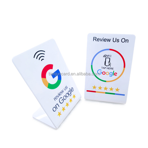 Programmable Contactless QR <strong>Code</strong> &amp; NFC Tag Acrylic NFC Menu Stand - Product Image 1