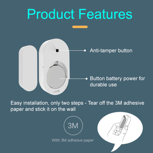 Sistema de alarma de seguridad inalámbrico para el hogar con sensor de puerta ABS y material plástico Fuente de alimentación de batería de red GSM - Product Image 4
