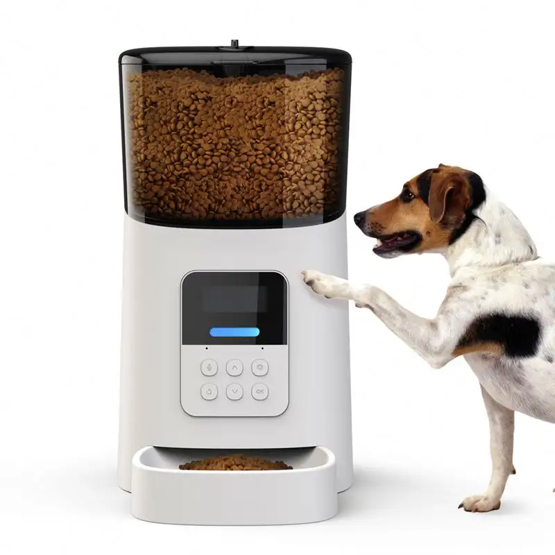Alimentadores automáticos laváveis do cão 6L, alimentação programada saudável do alimentador esperto do animal de estimação para cães